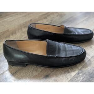 Tanino Crisci Men's 10.5 Black Leather Dress Shoes Formal Business Wedding Fancy